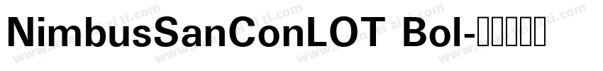 NimbusSanConLOT Bol字体转换